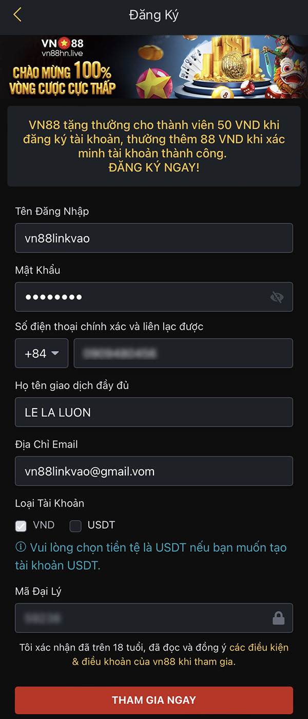 Đăng ký Vn88 nhanh Đăng ký Vn88 nhanh