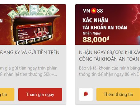 Vn88 Thưởng 50,000đ khi đăng ký và gửi tiền trên di động